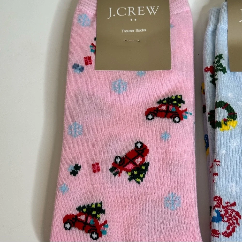 J. Crew it’s Christmas time 2 pair of dress socks
